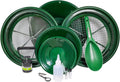 ASR Outdoor Complete Gold Panning Kit Prospecting Equipment with Classifier Screens, Dual Riffle Gold Pans, 11pc