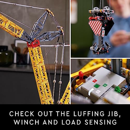 Crawler Crane Building Kit for Adults, Display Model with Winch System I86916