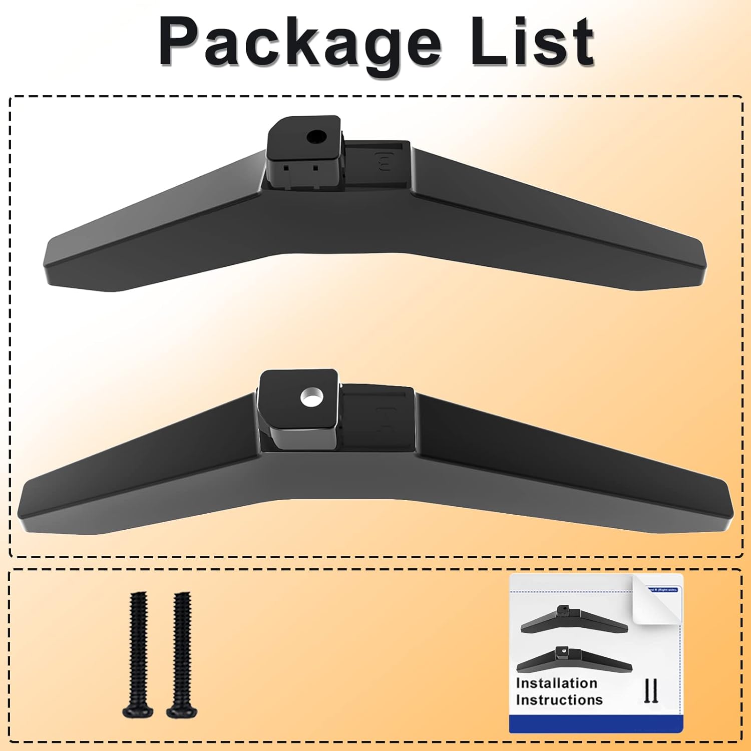 TV Stand Legs for 40 43 Inch TVs with Screws P641279