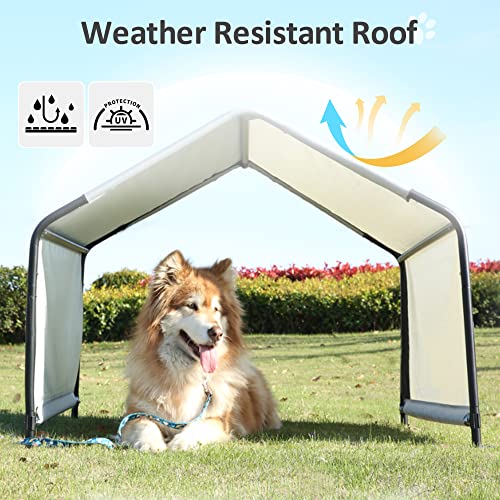 Dog Shade Shelter Outdoor Tent for Large Medium Dogs with Waterproof Roof B74911