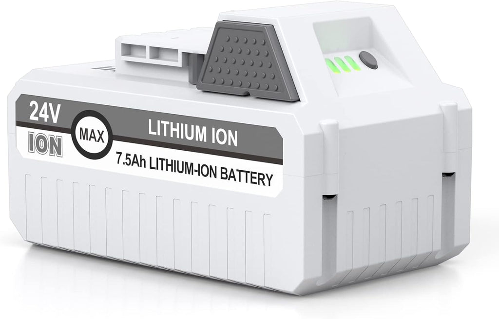 7500mAh 24VBAT-LTX Replacement Battery Compatible with Sun Joe and Snow Joe 24V Battery for 24VBAT-LTW 24VBAT-LTE 24VBAT-LT 24VBAT 24V-X2-SB18 24VBAT-XR iON+ System for Joe iON+ 24V Series Battery