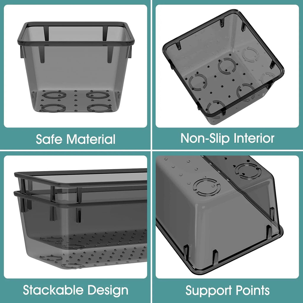Plastic Drawer Organizer Set for Makeup, Jewelry, and Office Storage T326482
