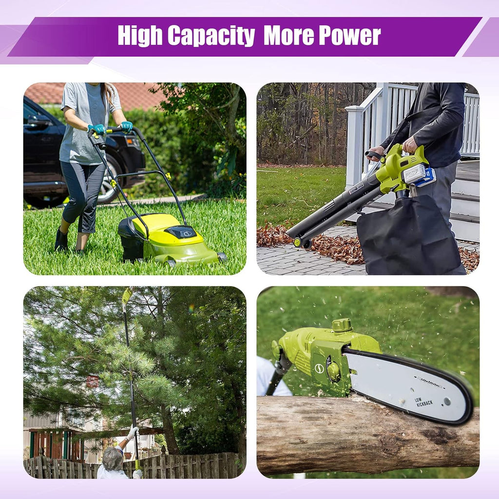 2-Pack 7500mAh 24V Li-ion Battery for Cordless Snow Blower P15742