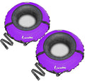 Bradley Snow Tubes with 50" Heavy Duty Cover | 2 Pack Inflatable Sledding Tubes