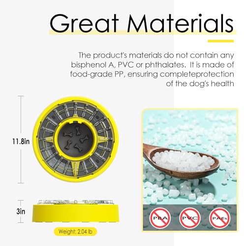 Interactive Dog Puzzle Toy Slow Feeder Bowl for Large Breed Q159