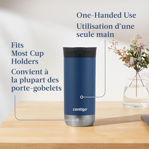 Stainless Steel Travel Tumbler, Vacuum-Insulated, 16 oz N728008
