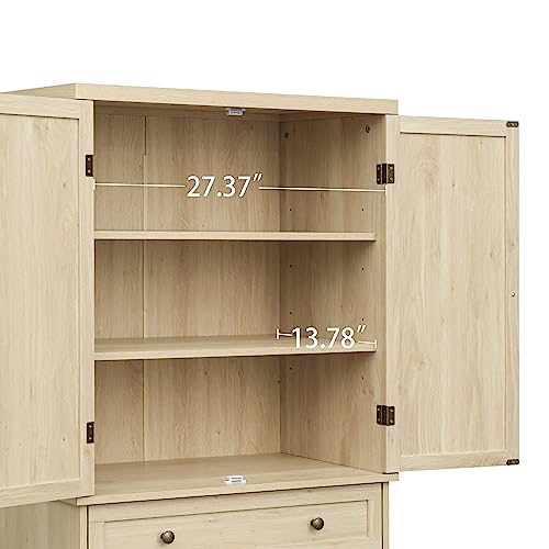 Modern Pantry Cabinet with Wine Rack for Dining Room and Kitchen H2336
