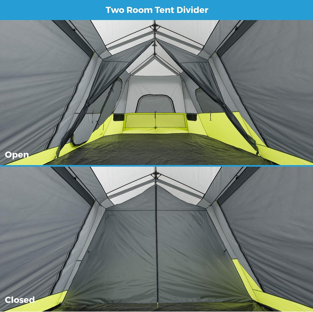 12 Person Instant Cabin Tent with 3 Rooms for Family Camping M435