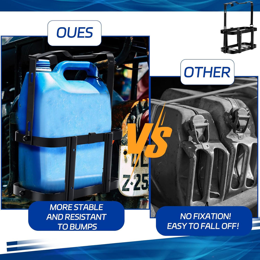 2 Pcs Metal Lockable Jerry Can Mount Holder for Truck Trailer O26293