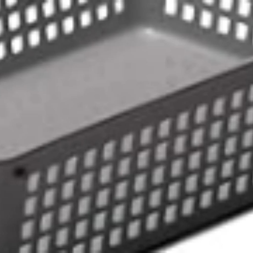 Plastic Storage Baskets for Home and Office Organization, 3-Pack, Grey B264