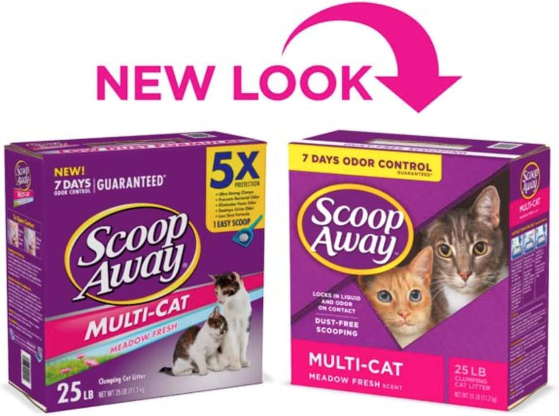 Scoop Away Complete Performance, Scented Multi-Cat Litter, 25 lbs, 4-Pack