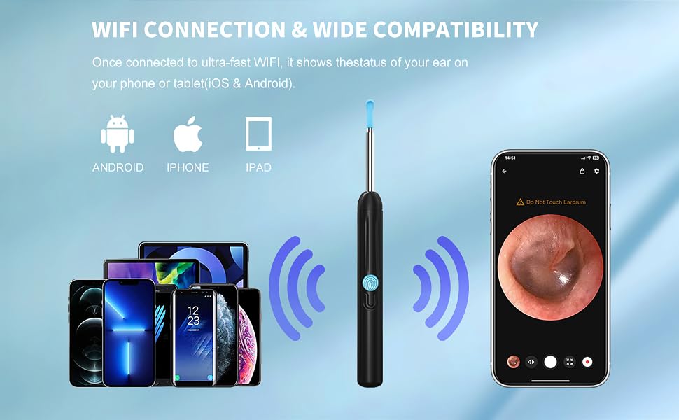 Ear Wax Removal Camera Otoscope with Ear Cleaning Kit G77875