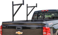 JEGS Heavy Duty Truck Ladder Rack | Arms Adjust from 19-1/2 Inches to 32-3/4 Inches | Bolts to Rail & Bed | Black Powder Coat Finish | 1/2 “ Steel Tubing | 22 1/2 “ W x 51 1/2 “ H Overall