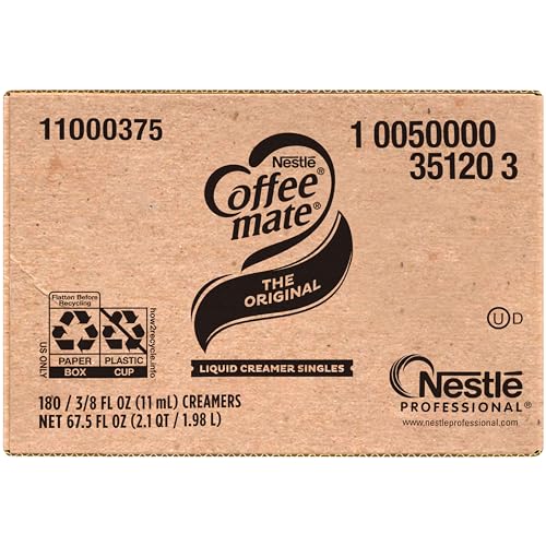 French Vanilla Liquid Coffee Creamer Singles, 180 Count H9408
