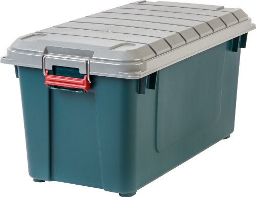 Store-It-All 21 Gal Storage Tote, 4 Pack, Black X8258