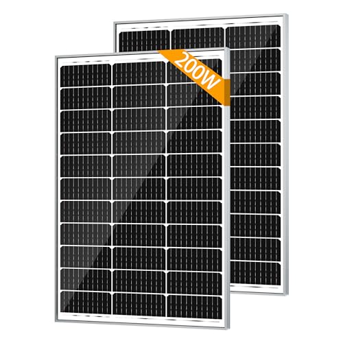 SOLPERK Solar Panel 100 Watt 12 Volt, Solar Panel Kit with High Efficiency Monocrystalline PV Module Power Charger Solar Panel for Boat Car RV Motorcycle Marine and Other Off-Grid Applications