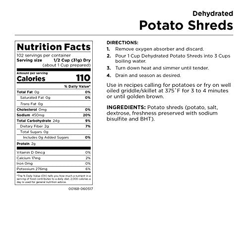 Dehydrated Potato Shreds X150