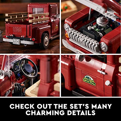 Vintage Pickup Truck Building Set for Adults M15676