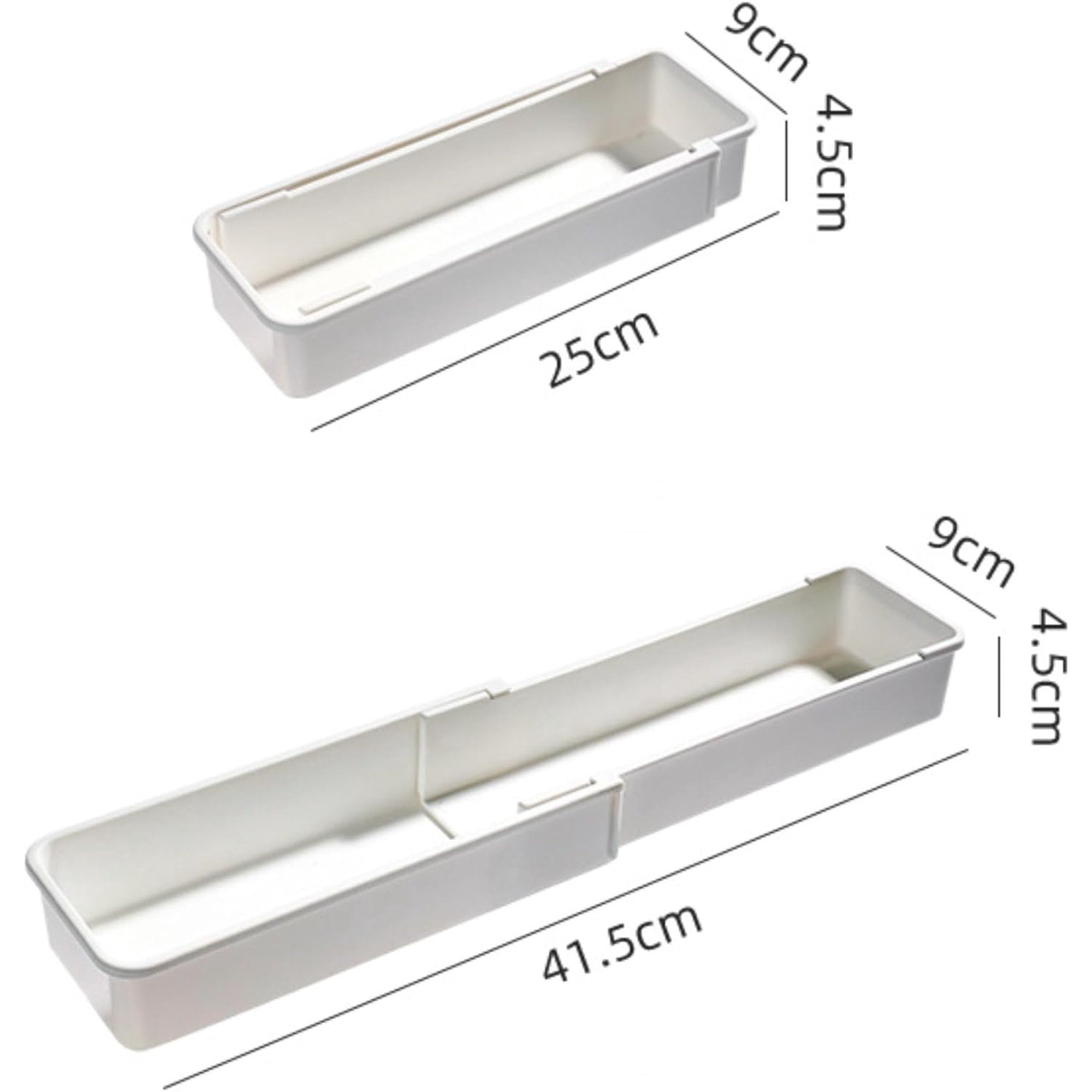 Expandable Drawer Organizer Trays, 4-Pack for Kitchen, Bathroom, Office W117654