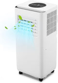 Portable Air Conditioner 10,000 BTU, Powerful Cooling up to 450 Sq.Ft, 3-in-1 AC Unit with Dehumidifier & Fan Mode - Efficient Energy Saving, Ultra-Quiet, Remote Control For Home, Office, School