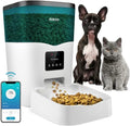 Automatic Cat Feeders, App Control Smart Pet Food Dispenser with Portion Control&Timer Setting, Auto Dog Feeder 1-10 Meals, Voice Record, Small & Medium Pets,2.4G Wi-Fi ONLY, 3L/13cup (White)