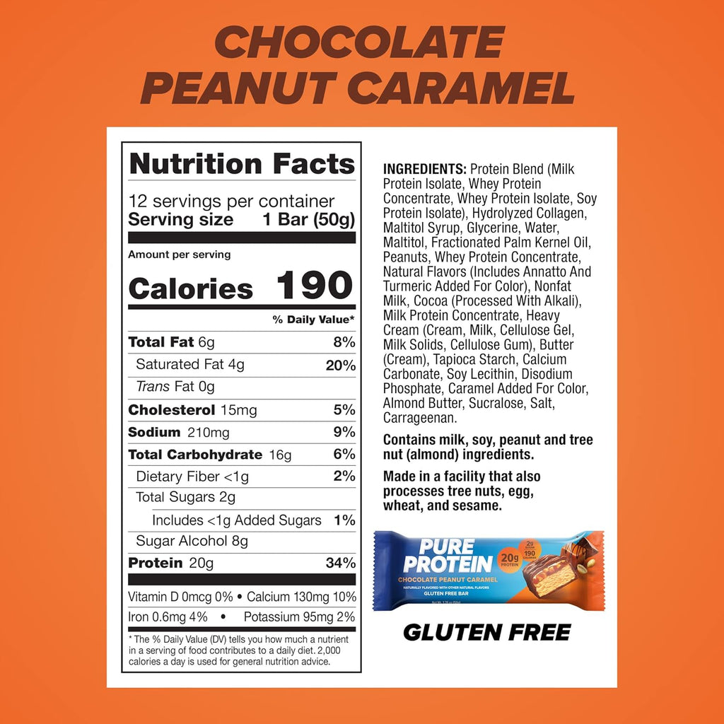 Chocolate Whey Protein Powder 1.78lbs with Protein Bars 12 Count E3434