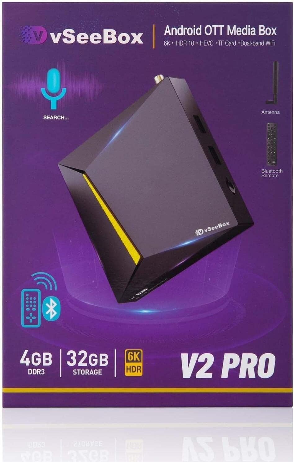 Wi-Fi 6k Streaming Box with Bluetooth Voice Remote R525658