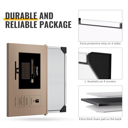 200W Bifacial Solar Panel for RV Camping Home Boat Marine Off-Grid D116837
