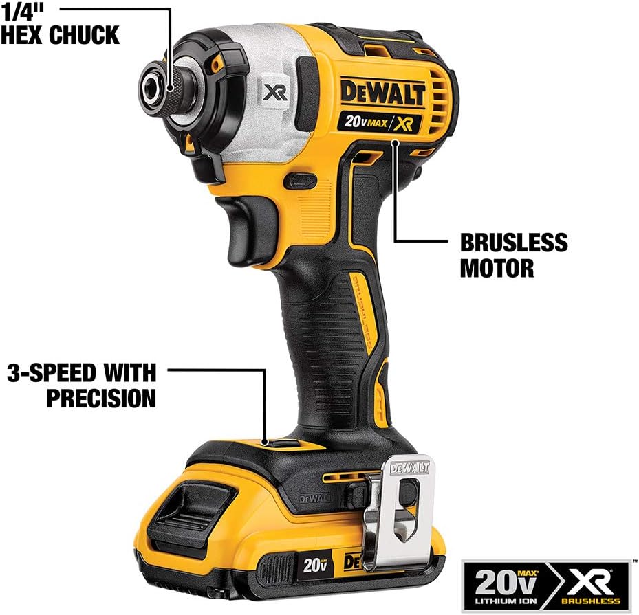 Cordless Hammer Drill & Impact Driver Combo Kit with Battery and Charger C652