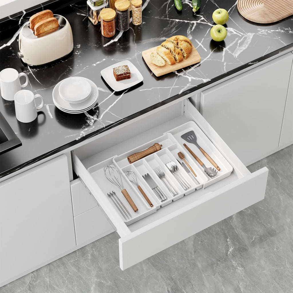 Expandable Silverware Drawer Organizer for Utensils, Cutlery and Storage A607835