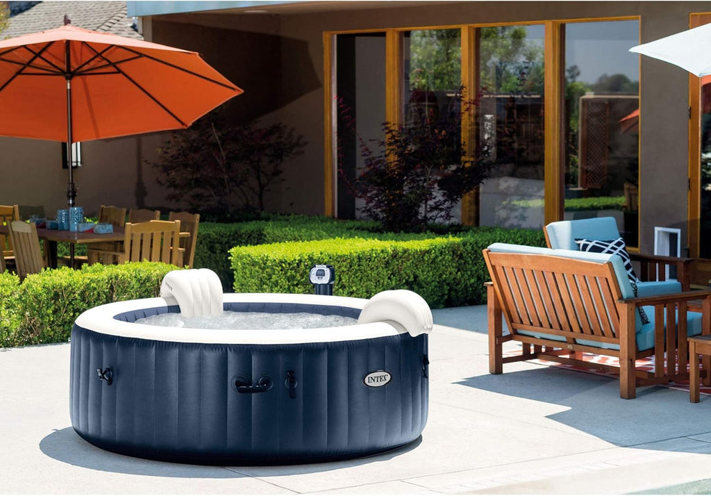 Inflatable Round Hot Tub Spa with Heated Pump and Bubble Jets B338404