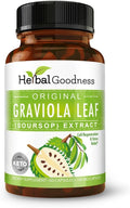 Herbal Goodness Graviola Soursop Capsules 60ct - 4X Graviola Extract Capsules, Guanabana | Organic Supplement | Non-GMO- Cell Growth and Renewal, Digestive Enzymes, Soursop Pills - 700mg Per Serving