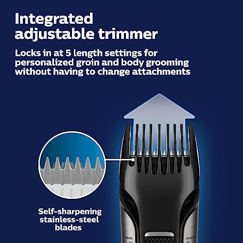 Bodygroom Trimmer & Shaver for Men, Showerproof X538
