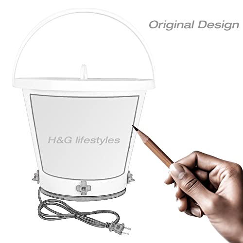 Heated Chicken Waterer 4 Gallon Hanging Poultry Drinker P240227
