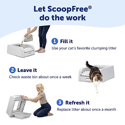 Self-Cleaning Clumping Litter Box for Multi-Cat Households U450032