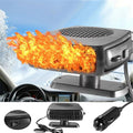 Car Heater, 200W Portable Windshield Defogger and Defroster 200W Fast Heating &Cooling Fans, 2 in 1 Modes with Cigarette Lighter Plug 360 Degree Rotary Base (12V 200W)