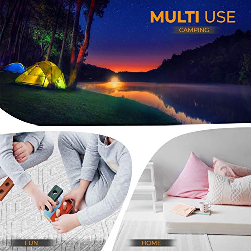Roll Up Travel Mattress, 3" Cooling Gel Memory Foam Sleeping Pad, Portable Foldable Floor Mat with Waterproof Cover and Carry Bag Q854806