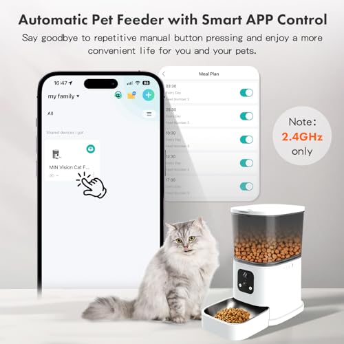 Automatic Cat Food Feeder with Camera, 3L Pet Dispenser B3449