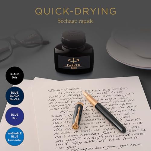 Fountain Pen Ink Bottle, Black, 57 ml T8146