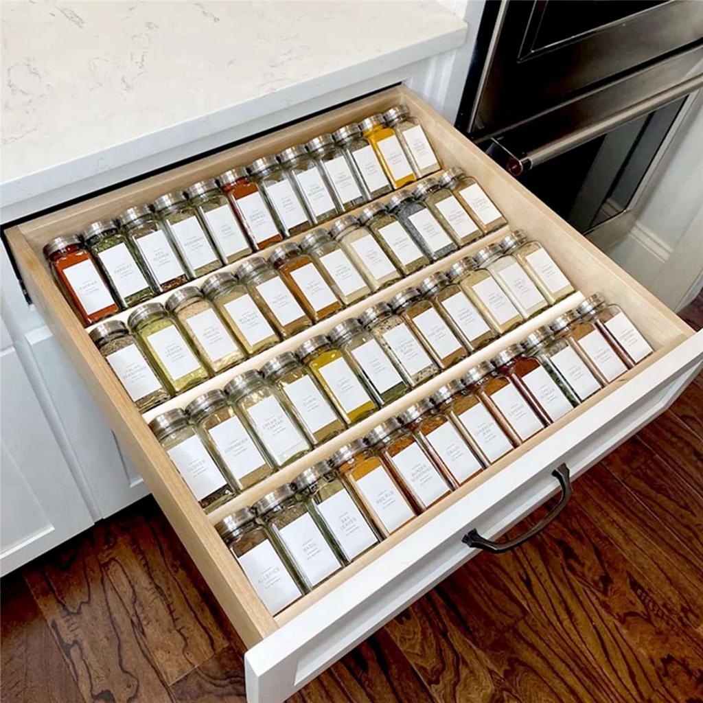 Clear Acrylic Spice Drawer Organizer for Kitchen E8323