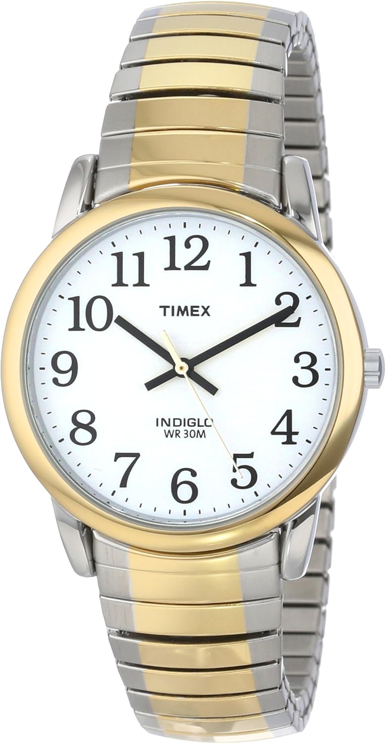 Timex Men's T23811 "Easy Reader" Two-Tone Stainless Steel Expansion Bracelet Watch