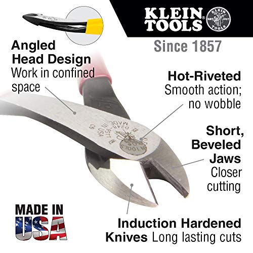 Linemans Diagonal Cutting Pliers, 8-Inch, High Leverage Design T56708