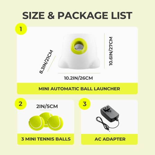 Automatic Ball Launcher for Small and Medium Dogs, 3 Balls Included R48097