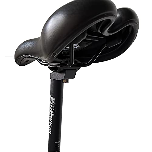 Bike Seatpost 450mm Extra Long Bicycle Saddle Tube with Micro Adjust Clamp Q99226