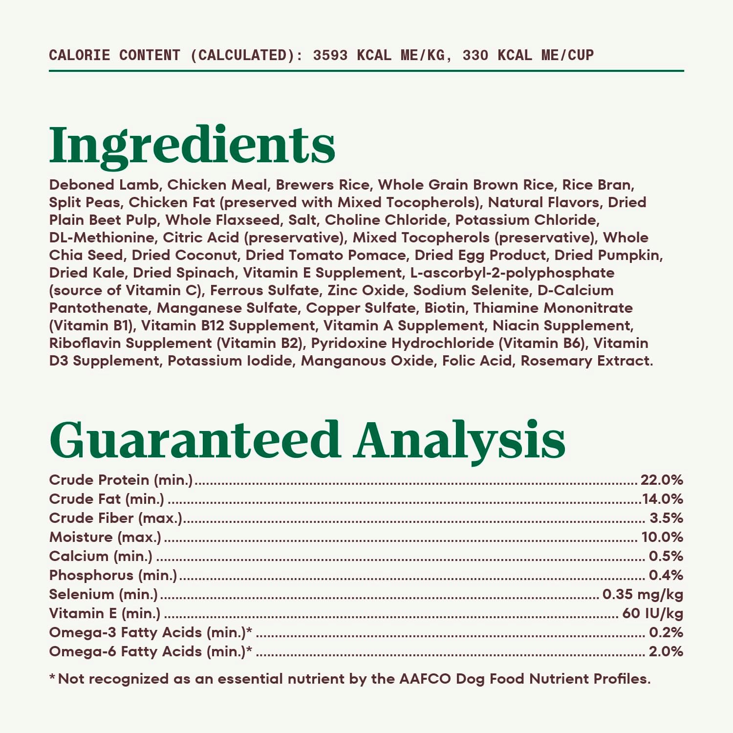 Small Bites Adult Dry Dog Food, Lamb and Brown Rice Recipe, 12 lbs. W25360