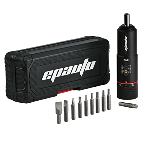 Torque Screwdriver Wrench for Gunsmithing and Bicycle Mechanics, 10 to 65 inch-pound, 10 Bits Set K739