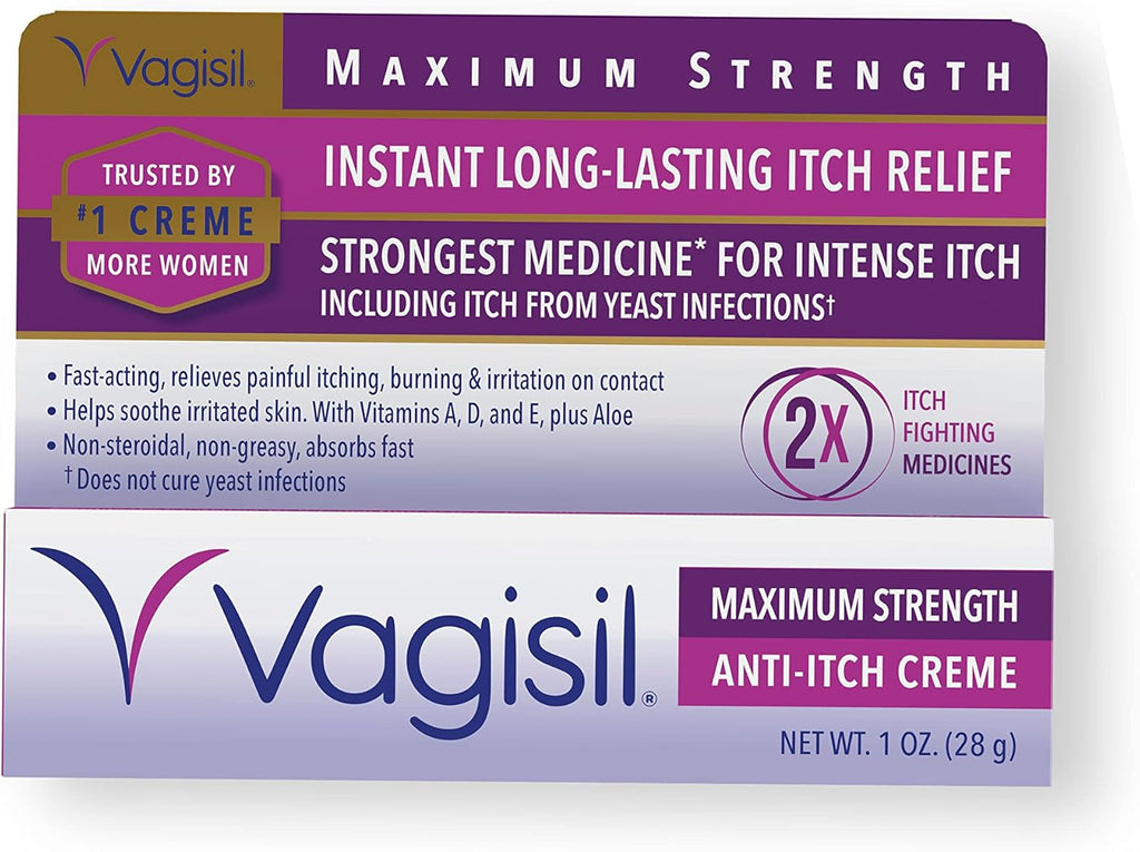 RepHresh Vaginal Gel Eliminates Feminine Odor, Vagisil Anti-Itch Cream Soothes Vaginal Irritation, 4ct 0.07oz, 1oz