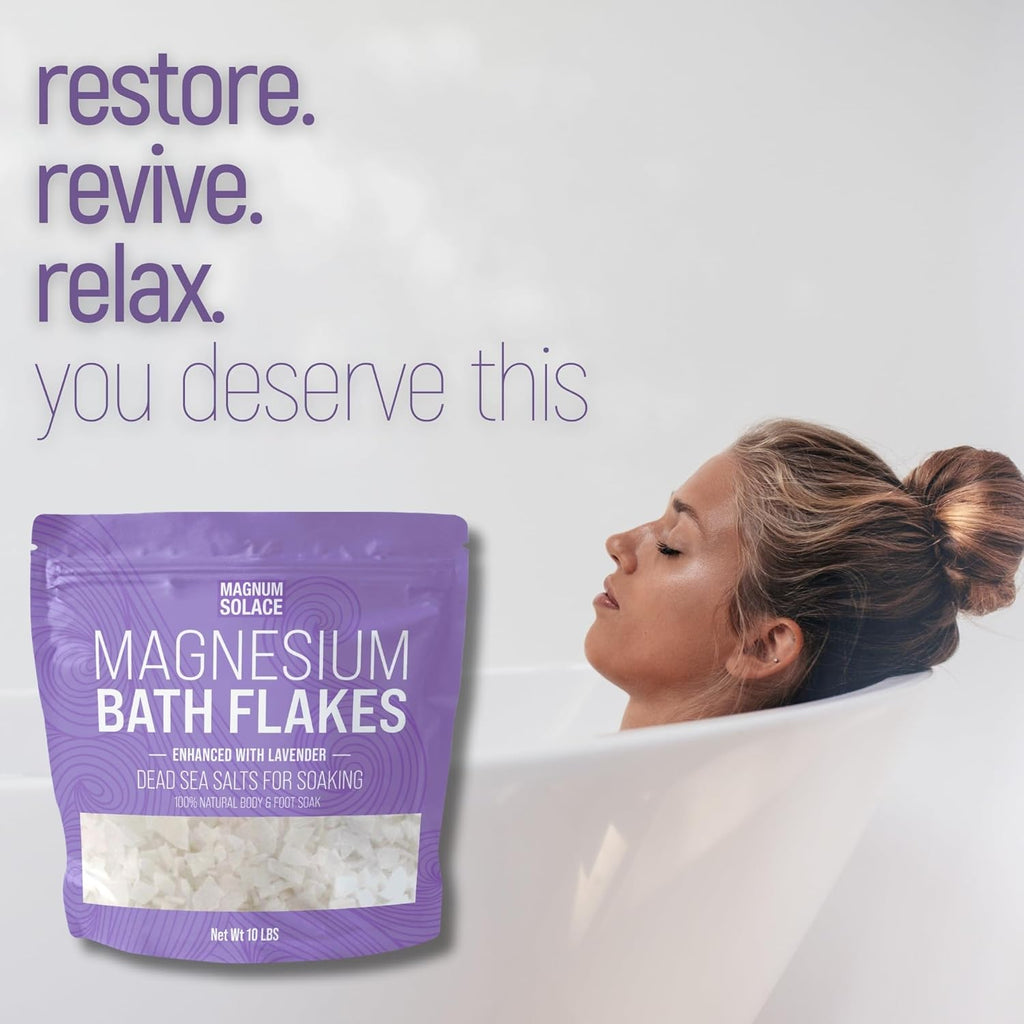 Magnesium Bath Flakes with Lavender, 3 Pound F734874