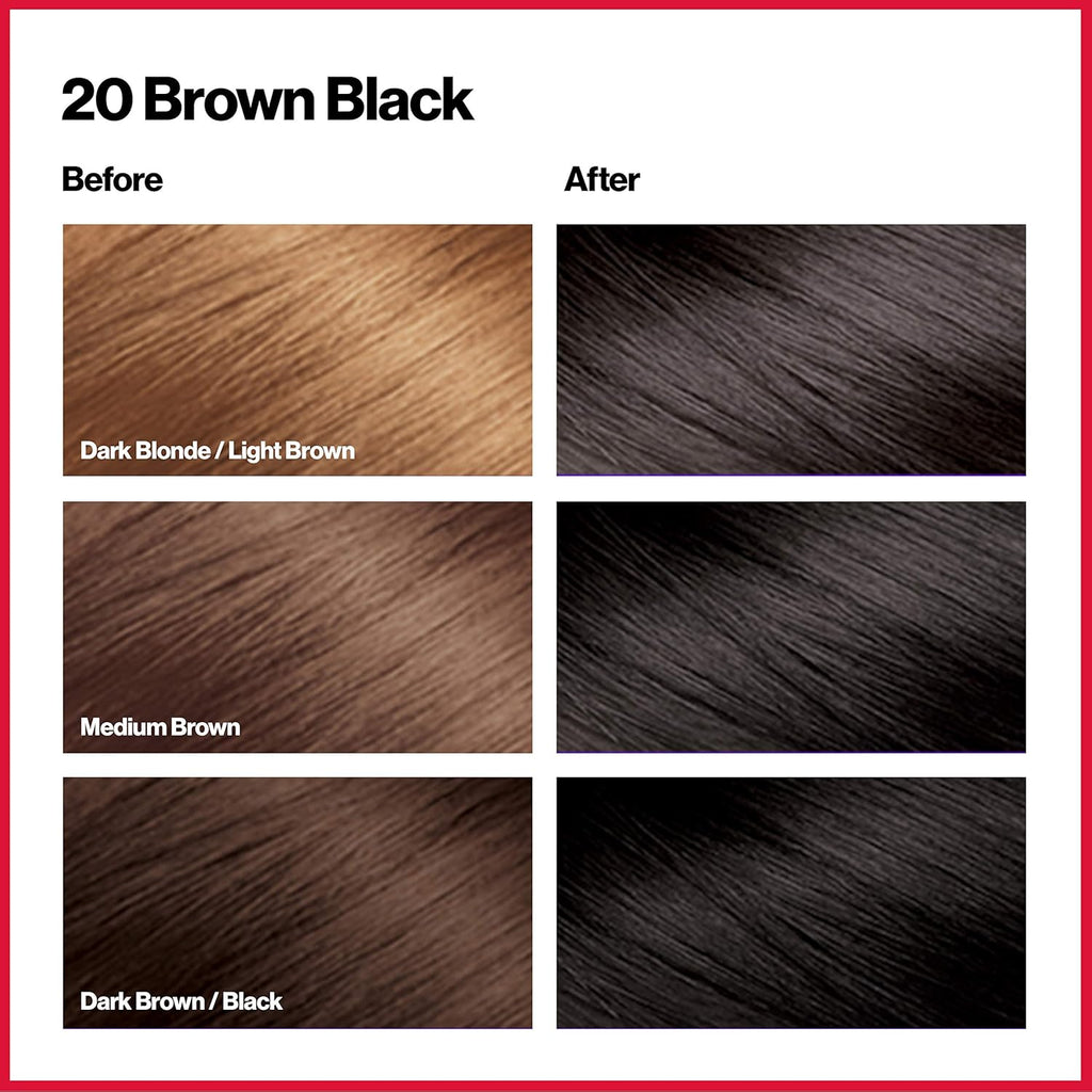 Permanent Hair Color, Ammonia-Free, 20 Brown/Black, 4.4 oz X33044