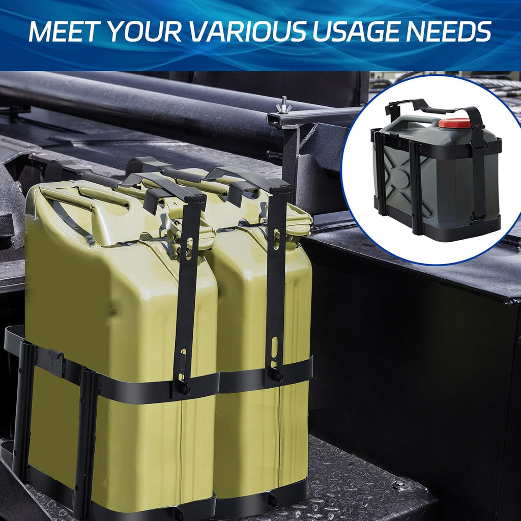 2 Pcs Metal Lockable Jerry Can Mount Holder for Truck Trailer O26293